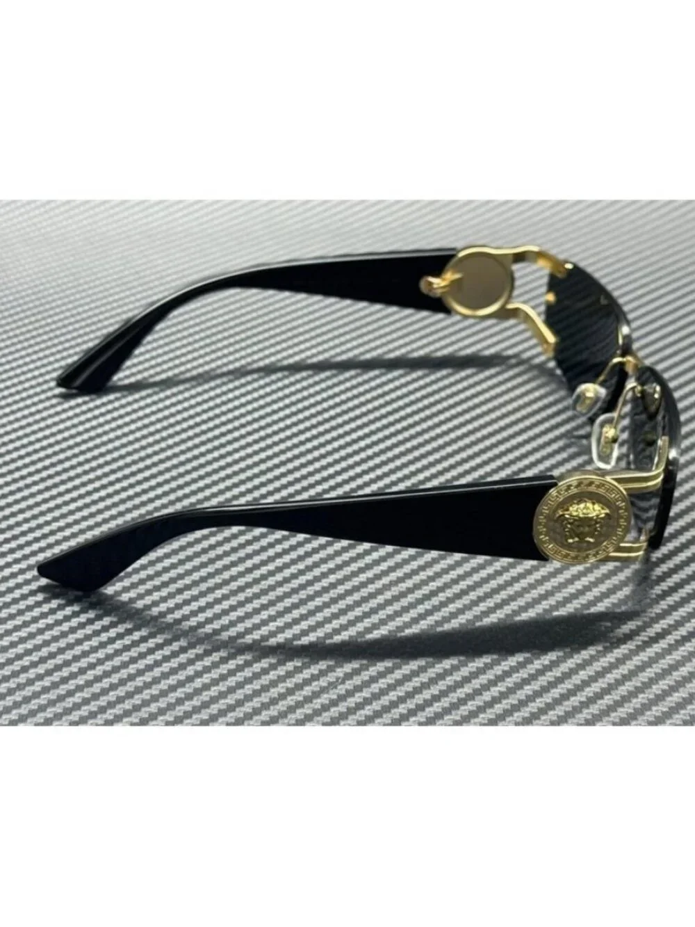 New Versace Men Gold Sunglasses 59-13-115